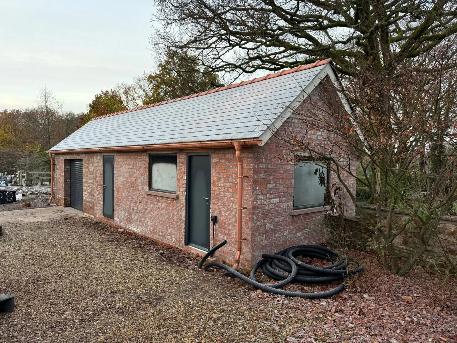 Brick garden building